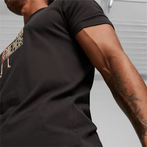 メンズ PUMA x ワンピース グラフィック 半袖 Tシャツ, PUMA Black, extralarge-JPN