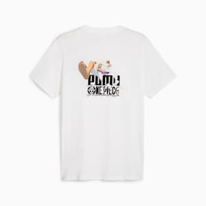 T-shirt à imprimés PUMA x One Piece, PUMA White, extralarge