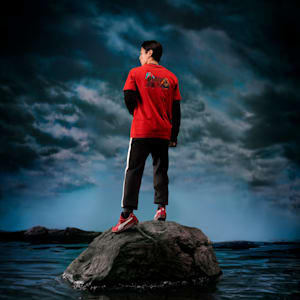 Playera PUMA x ONE PIECE para hombre, Club Red, extralarge