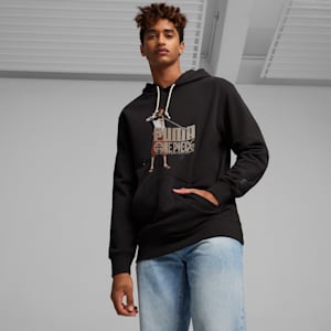 PUMA x ONE PIECE Men's Hoodie, PUMA Black, extralarge-IND