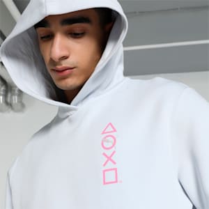 PUMA x PLAYSTATION Men's Hoodie, Silver Mist, extralarge-IND