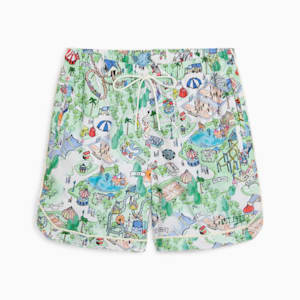 Short de basketball The Fairgrounds Resort, homme, Frosted Ivory-AOP, extralarge
