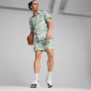 Short de basketball The Fairgrounds Resort, homme, Frosted Ivory-AOP, extralarge