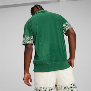 The Fairgrounds Terry Men's Basketball Polo, Vine, extralarge-IND