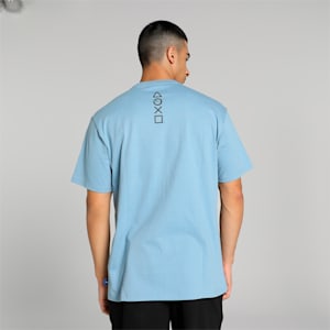 PUMA x PLAYSTATION Men's T-shirt, Zen Blue, extralarge-IND