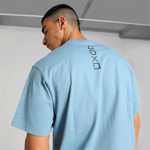 PUMA x PLAYSTATION Men's T-shirt, Zen Blue, extralarge-IND