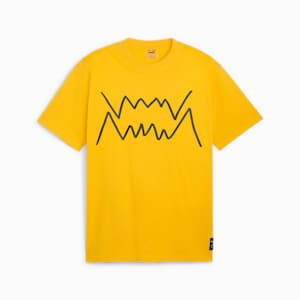 Jaws Core Men's Basketball T-shirt, Yellow Sizzle, extralarge-IND