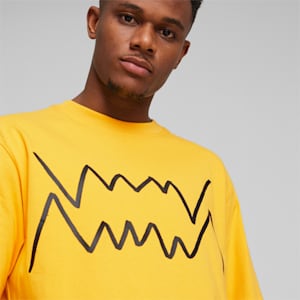 Jaws Core Men's Basketball T-shirt, Yellow Sizzle, extralarge-IND