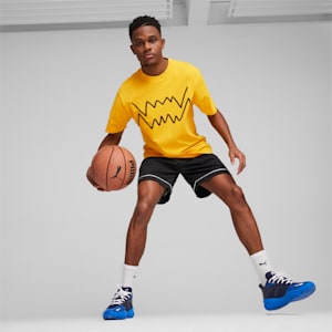 Jaws Core Men's Basketball T-shirt, Yellow Sizzle, extralarge-IND