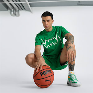 Jaws Core Men's Basketball T-shirt, Archive Green, extralarge-IND