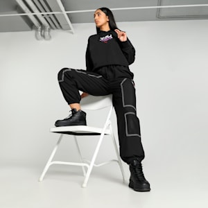 Olive green puma hoodie sale womens