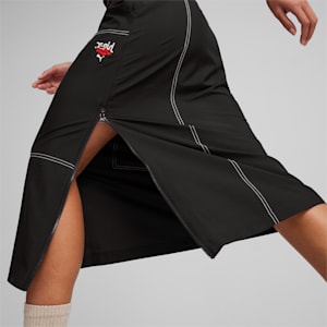 PUMA x X-GIRL Women's Midi Skirt, PUMA Black, extralarge-IND