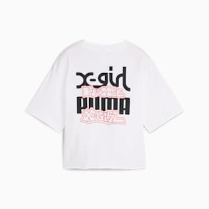ウィメンズ PUMA x X-girl グラフィック 半袖 Tシャツ, PUMA White, extralarge-JPN