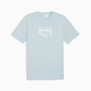 PUMA x Palm Tree Crew Men's Graphic T-shirt, Turquoise Surf, extralarge-IND