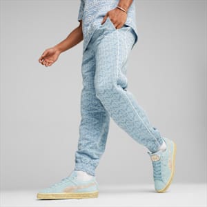 PUMA X Palm Tree Crew T7 Men's All-Over Print Pants, Zen Blue, extralarge-IND