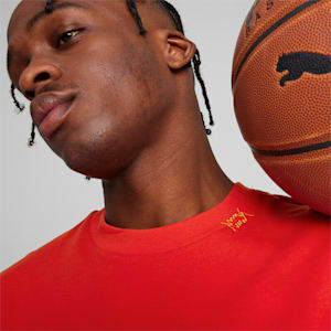 SHOWTIME PUMA HOOPS Men's Tee III, For All Time Red, extralarge