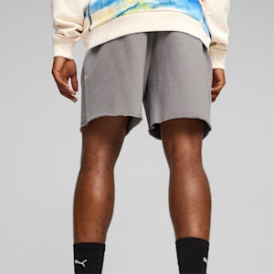 SHOWTIME Men's Basketball Terry Shorts, Stormy Slate, extralarge