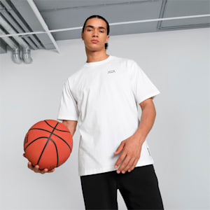 Jaws EMB Core Men's Basketball Tee, PUMA White, extralarge-IND