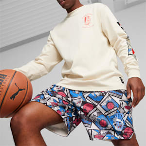 In Your Cards Men's Basketball Shorts, Alpine Snow-AOP, extralarge-IND