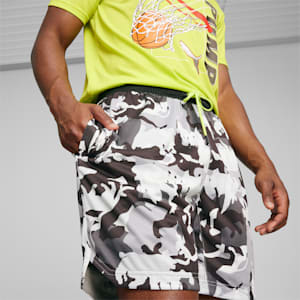 Winners Circle Men's Basketball Shorts, Stormy Slate-AOP, extralarge-IND