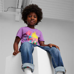 PUMA x TROLLS Kids' T-shirt, Ultraviolet, extralarge-IND