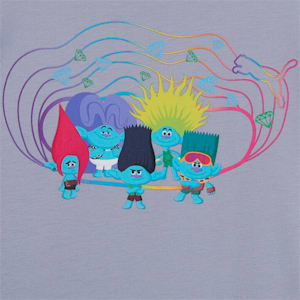 PUMA x TROLLS Kids' T-shirt, Gray Fog, extralarge-IND