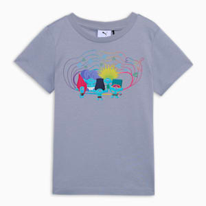 PUMA x TROLLS Kids' T-shirt, Gray Fog, extralarge-IND