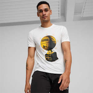 TSA Men's Basketball T-shirt, PUMA White, extralarge-IND