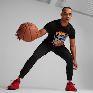 メンズ バスケットボール TSA 半袖 Tシャツ 6, PUMA Black, extralarge-JPN