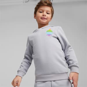 PUMA x TROLLS Kids' Hoodie, Gray Fog, extralarge-IND