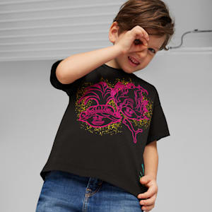 PUMA x TROLLS Little Kids' Graphic Tee, PUMA Black, extralarge