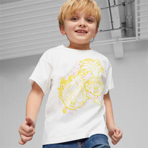 キッズ PUMA x トロールズ グラフィック 半袖 Tシャツ 104-164cm, PUMA White, extralarge-JPN