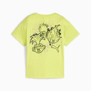PUMA x TROLLS Little Kids' Graphic Tee, Lime Sheen, extralarge