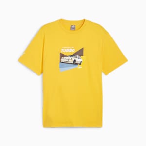 Porsche Legacy 924 Graphic Men's Motorsport T-shirt, Sport Yellow, extralarge-IND