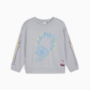 Sudadera para niños PUMA x TROLLS, Gray Fog, extralarge