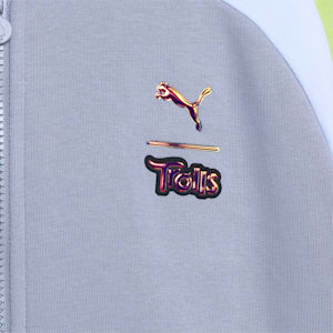 PUMA x TROLLS Kids' T7 Track Jacket, Gray Fog, extralarge-IND