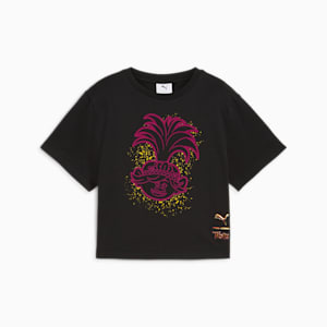 PUMA x TROLLS Little Kids' Graphic Tee, PUMA Black, extralarge