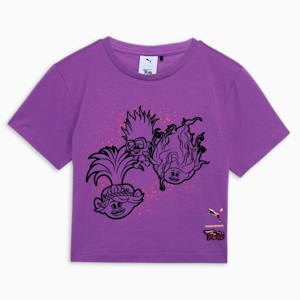 PUMA x TROLLS Kids' Graphic T-shirt, Ultraviolet, extralarge-IND