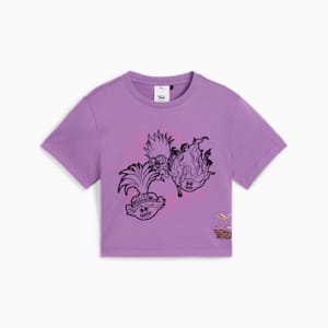 PUMA x TROLLS Little Kids' Graphic Tee, Ultraviolet, extralarge