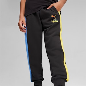 PUMA x TROLLS Kids' T7 Track Pants, PUMA Black, extralarge-IND
