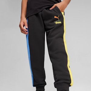 PUMA x TROLLS Kids' T7 Track Pants, PUMA Black, extralarge-IND