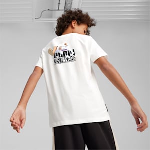 キッズ PUMA x ワンピース 半袖 Tシャツ 128-164cm, PUMA White, extralarge-JPN