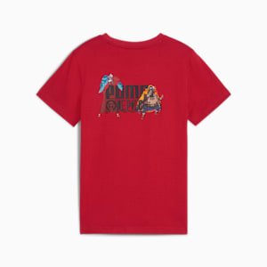 キッズ PUMA x ワンピース 半袖 Tシャツ 128-164cm, Club Red, extralarge-JPN
