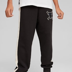 PUMA x ONE PIECE Boys' T7 Pants, PUMA Black, extralarge-IND