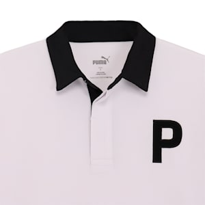 メンズ ゴルフ Pロゴミニワッフル ストレッチ ポロシャツ 長袖, White Glow, extralarge-JPN