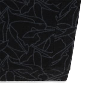 ウィメンズ ゴルフ Pロゴ モノグラムプリント フリース プルオーバー, PUMA Black, extralarge-JPN