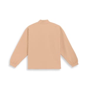 ウィメンズ ゴルフ Pロゴ ミニワッフル ストレッチ モックネックシャツ 長袖, Alabaster, extralarge-JPN