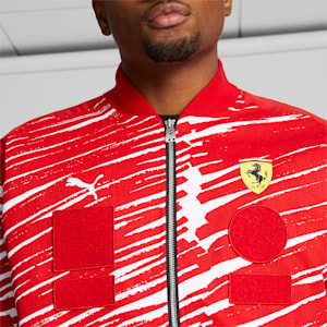 Chaqueta de carrera SCUDERIA FERRARI x JOSHUA VIDES para hombre, Rosso Corsa, extralarge
