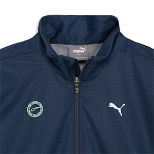 ウィメンズ ゴルフ ハイパーストレッチ ミニ チェック フルジップ スタンド ジャケット, Deep Navy, extralarge-JPN