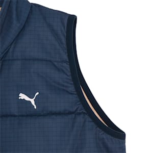 ウィメンズ ゴルフ ハイパーストレッチ ミニ チェック フルジップ スタンド ジャケット, Deep Navy, extralarge-JPN
